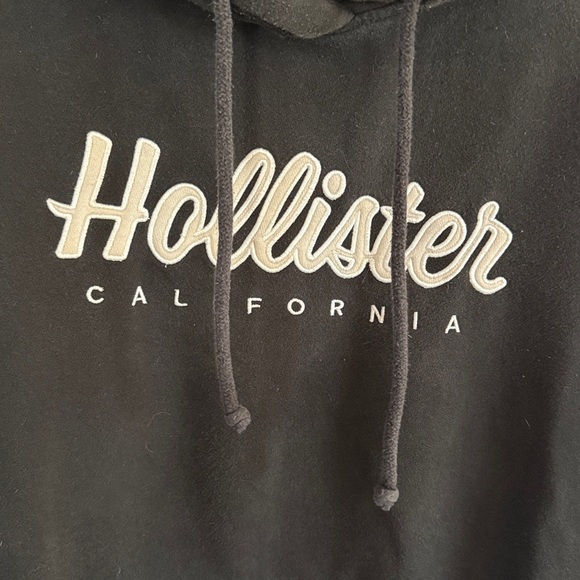 Hollister Men's Classic Logo Pocket Hoodie Sweatshirt - Black - Large - Picture 3 of 7
